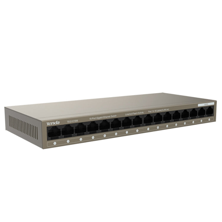 Tenda TEG1016M Desktop Metal 16-Port Gigabit Ethernet Switch Fast Establish High-Speed Network, TEG1016M