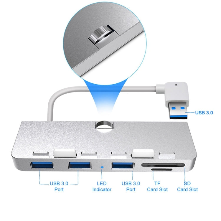 Rocketek HC412 USB3.0 x 3 + SD / TF Card Reader HUB Adapter, HC412