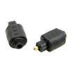 EMK Round Port to Square Port Conversion Head Optical Fiber Adapter Audio Adapter, Round Port to Square Port
