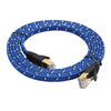 5m Gold Plated CAT-7 10 Gigabit Ethernet Ultra Flat Patch Cable for Modem Router LAN Network, Built with Shielded RJ45 Connector, Length: 5m