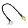 15cm CRC9 90 Degree Elbow to SMA Female RG174 Cable, CRC9 90° Elbow to SMA