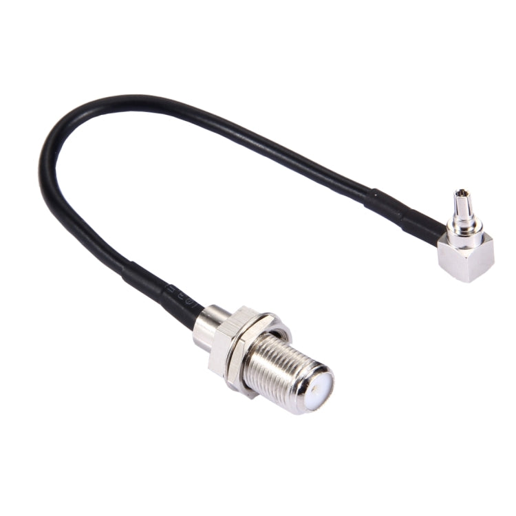 15cm CRC9 90 Degree Elbow to F Female RG174 Cable, CRC9 90° Elbow to F Female