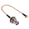 15cm TNC Female to MCX Male 90 Degree Elbow RG316 Cable, TNC Female to MCX Male