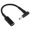 PD 100W 18.5-20V 3.0 x 1.0mm Elbow to USB-C / Type-C Adapter Nylon