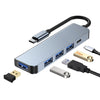 BYL-2301T 5 in 1 USB-C / Type-C to USB Multifunctional Docking