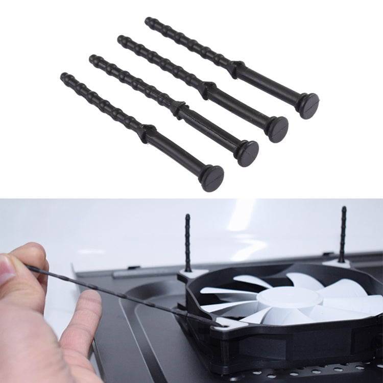 4 PCS 65mm Anti Vibration Soft Damping Nail Rubber Silicone Computer