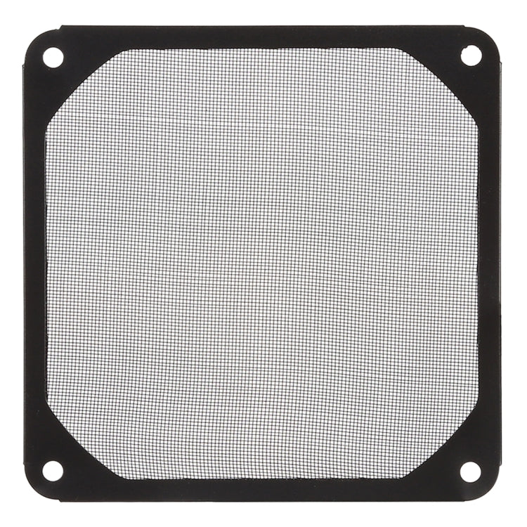 12cm Black Fan Dust Filter Computer Fan Aluminum Dustproof Cover, 12cm