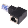 RJ45 Male to Female Converter 90 Degrees Extension Adapter for Cat5 Cat6 LAN Ethernet Network Cable, 90 Degrees Up
