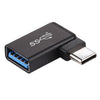 Type-C / USB-C Male to USB 3.2 Female 90 Degree Elbow Head Aluminium