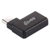 Type-C / USB-C Male to USB 3.2 Female 90 Degree Elbow Head Aluminium Alloy Adapter, Type-C Male to USB 3.2 Female