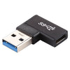 Type-C / USB-C Female to USB 3.0 Male 90 Degree Elbow Head Aluminium