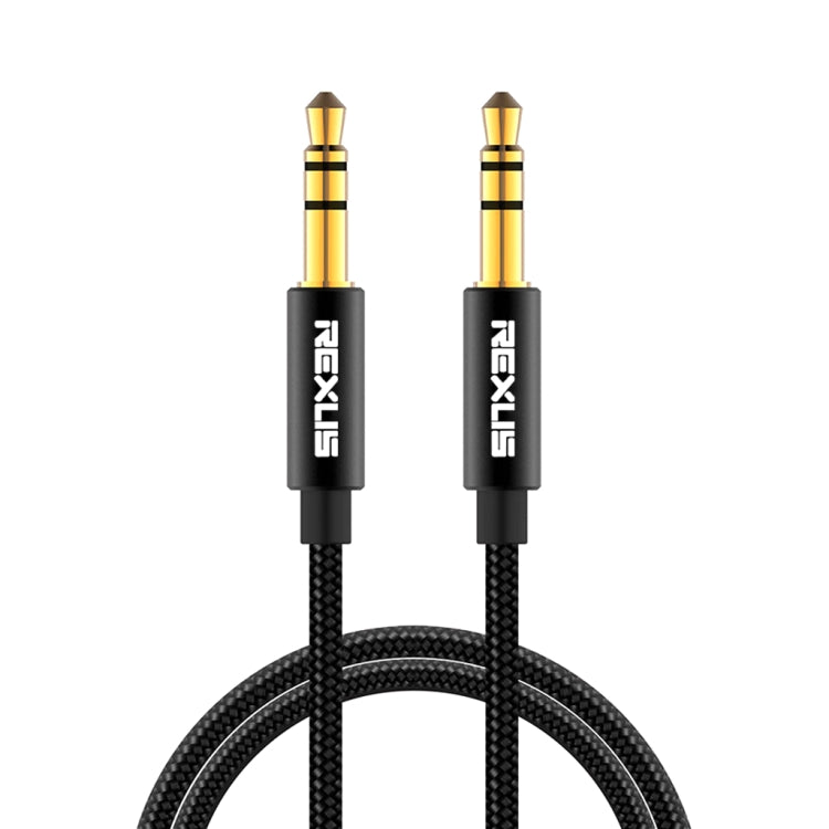 REXLIS 3629 3.5mm Male to Male Car Stereo Gold-plated Jack AUX Audio