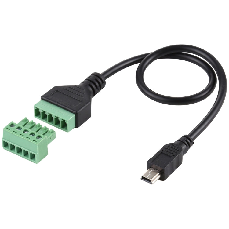Mini 5 Pin Male to 5 Pin Pluggable Terminals Solder-free USB