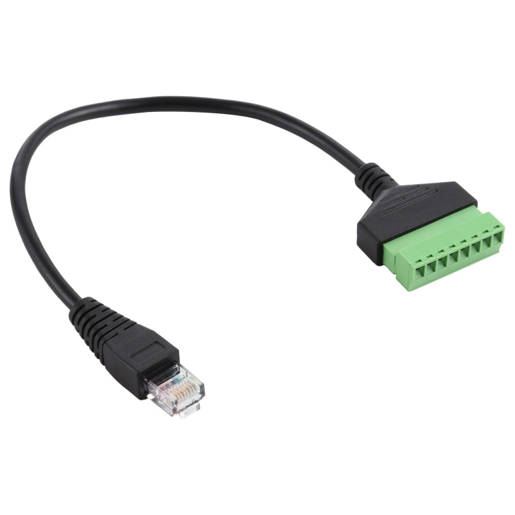RJ45 Male Plug to 8 Pin Pluggable Terminals Solder-free USB Connector Solderless Connection Adapter Cable, Length: 30cm, RJ45 Male