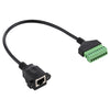 RJ45 Female Plug to 8 Pin Pluggable Terminals Solder-free USB Connector Solderless Connection Adapter Cable, Length: 30cm, RJ45 Female