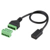 USB-C / Type-C Female to 5 Pin Pluggable Terminals Solder-free USB