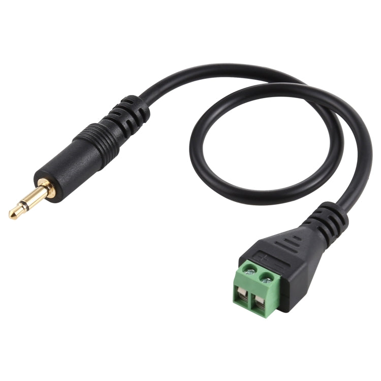 3.5mm Male to 2 Pin Pluggable Terminals Solder-free Connector