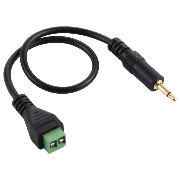 3.5mm Male to 2 Pin Pluggable Terminals Solder-free Connector Solderless Connection Adapter Cable, Length: 30cm, 3.5mm Male to 2 Pin