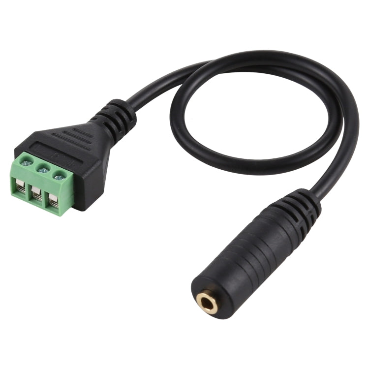 3.5mm Female to 3 Pin Pluggable Terminals Solder-free Connector