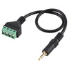 3.5mm Male to 4 Pin Pluggable Terminals Solder-free Connector