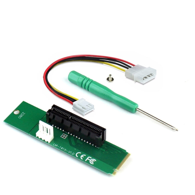 PCI-E 4X Female to NGFF M.2 M Key Male Adapter Converter Card with