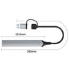 V253B 5 in 1 USB + USB-C/Type-C to USB Multifunctional Docking Station HUB Adapter, V253B