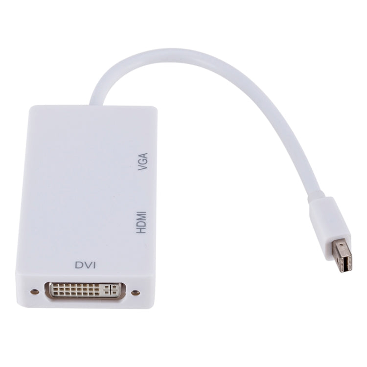 Mini DP to HDMI + DVI + VGA Rectangle Multi-function Converter, Cable Length: 28cm, Mini DP to HDMI + DVI + VGA Rectangle White, Mini DP to HDMI + DVI + VGA Rectangle Black, Mini DP to HDMI + DVI + VGA