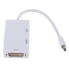 Mini DP to HDMI + DVI + VGA Rectangle Multi-function Converter, Cable Length: 28cm, Mini DP to HDMI + DVI + VGA Rectangle White, Mini DP to HDMI + DVI + VGA Rectangle Black, Mini DP to HDMI + DVI + VGA