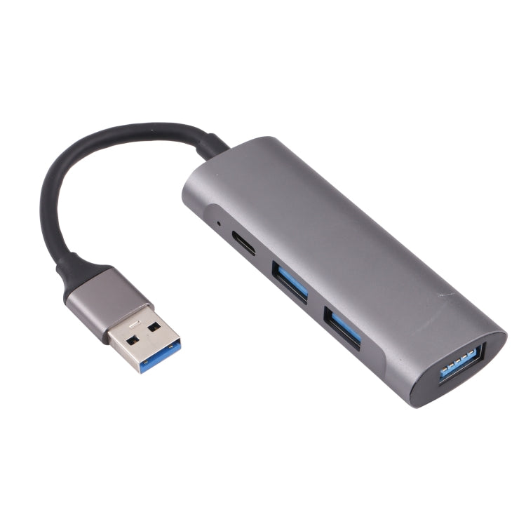 U-811 4 in 1 USB 3.0 to 3 USB 3.0 + USB-C / Type-C Ports HUB Docking