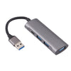 U-811 4 in 1 USB 3.0 to 3 USB 3.0 + USB-C / Type-C Ports HUB Docking