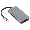 5 In 1 Dual USB 3.0 + CF + TF + SD Multi-function USB-C OTG Card Reader, 5 In 1 USB-C OTG