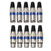 5 Pairs XLR Plug Male + Female Jack Mic Jack Plug Socket Connector, 5 Pairs