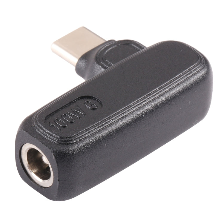 100W 5.5x2.5mm Female to USB-C/Type-C Male Plug Laptop Adapter Connector, 5.5x2.5mm