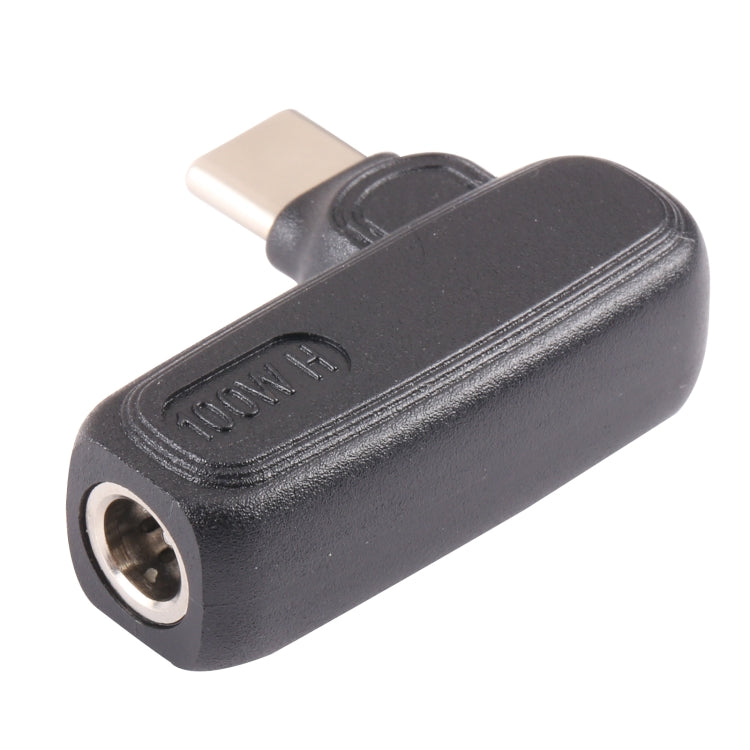 100W 5.5x2.1mm Female to USB-C/Type-C Male Plug Laptop Adapter Connector, 5.5x2.1mm