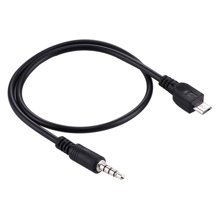 3.5mm Male to Micro USB Male Audio AUX Cable, Length: about 40cm, Micro USB 40cm