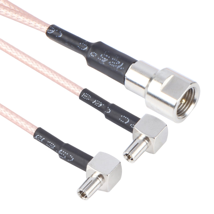 Dual TS9 to RG316 Coaxial RF Connector Cable Extension Cable