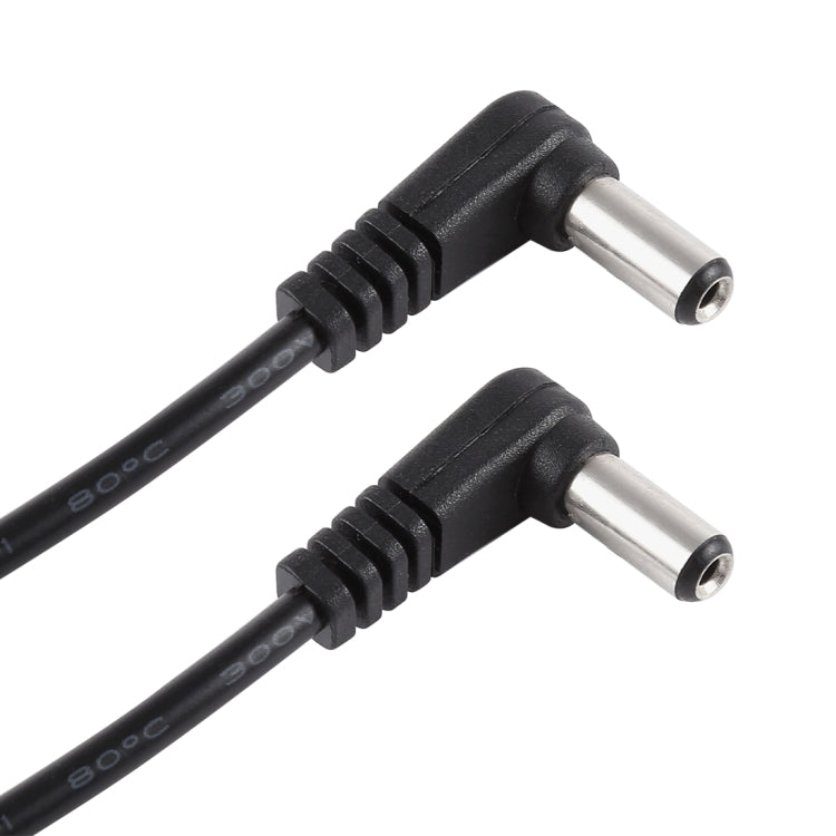 30cm 5A 5.5 x 2.1mm Male to Male Elbow DC Power Supply Plug Cable