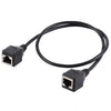 RJ45 Female to Female Ethernet LAN Network Extension Cable Cord, Cable Length: 30cm, 30cm