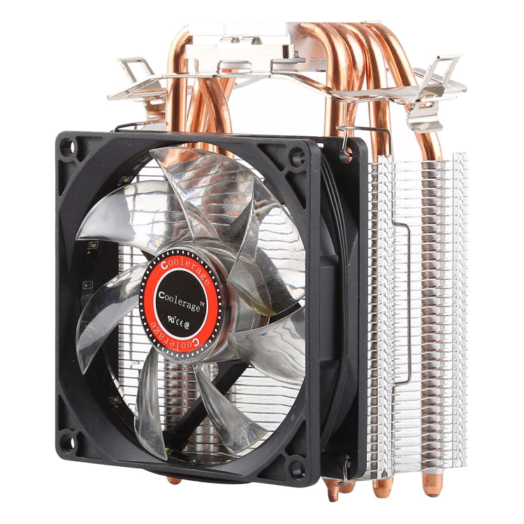 CoolAge L400 DC 12V 1600PRM 40.5cfm Heatsink Hydraulic Bearing Cooling Fan CPU Cooling Fan for AMD Intel 775 1150 1156 1151, L400 (White), L400 (Red)
