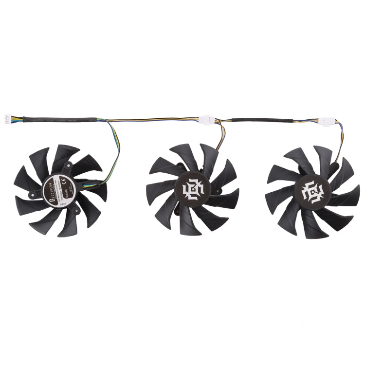 3 PCS Graphics Card Cooling Fan for Zotac GTX 1070-8GD5 X-OC, Diameter: 85mm, 0.5A Diameter: 9.5mm(3 PCS)