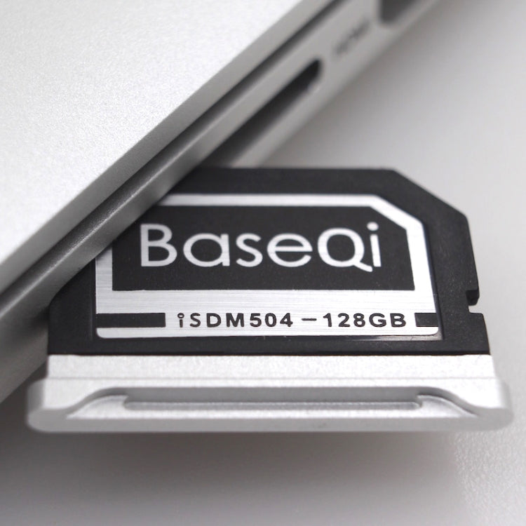 BASEQI 503MSV 128GB Aluminum Alloy Micro SD(TF) Memory Card for Macbook Pro Retina 15 inch (2012 - 2013 Early) Laptops, For Macbook Pro Retina 15(2012-2013 Early)