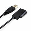Professional USB 2.0 to 7+6Pin Slimline SATA Cable Adapter Indicator , USB 2.0