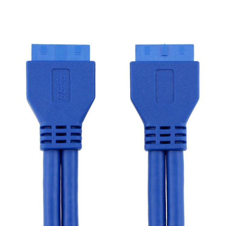 5Gbps USB 3.0 20 Pin Female to Female Extension Cable Mainboard Extender, Cable Length: 50cm, Female to Female