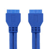 5Gbps USB 3.0 20 Pin Female to Female Extension Cable Mainboard Extender, Cable Length: 50cm, Female to Female