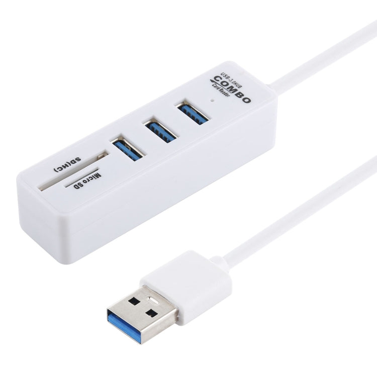 2 in 1 TF / SD Card Reader + 3 x USB 3.0 Ports to USB 3.0 HUB