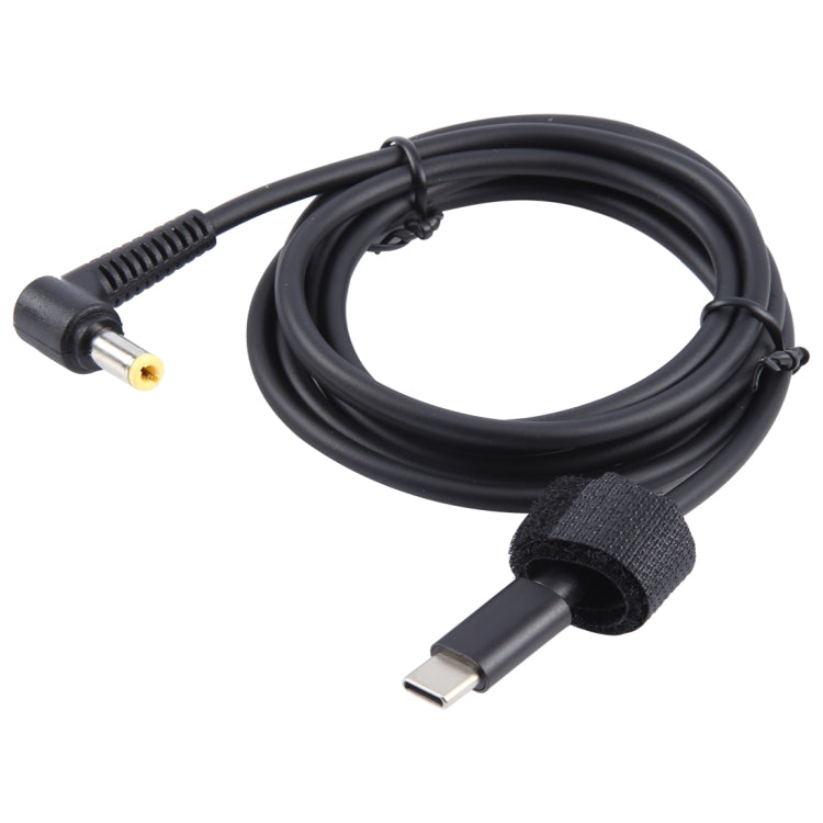 PD65W USB-C / Type-C Elbow to 5.5 x 2.5mm Laptop Power Charging Cable 1.5m, Type-C to 5.5 x 2.5mm(Elbow)