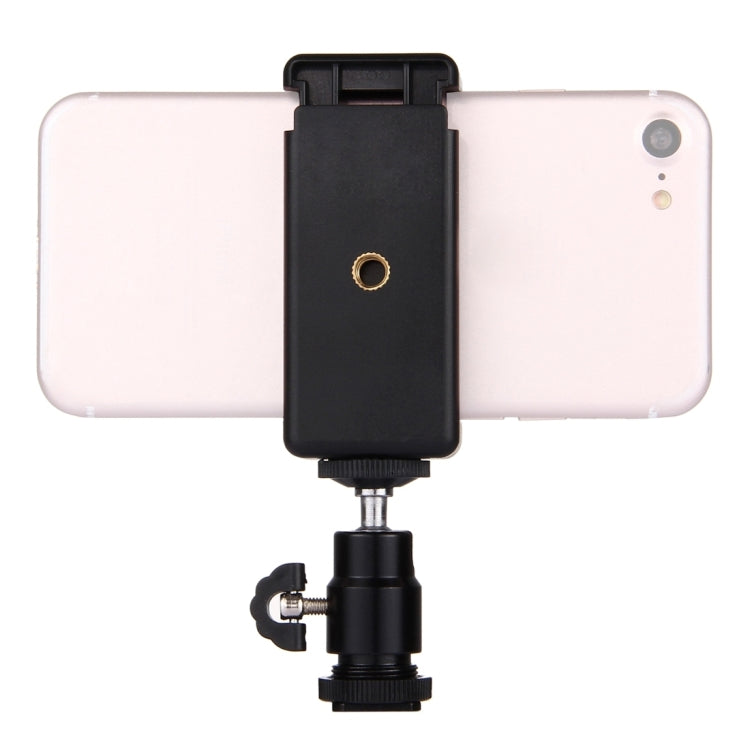 PULUZ 1/4 inch Hot Shoe Tripod Head + Tripod Stand Clamp for iPhone