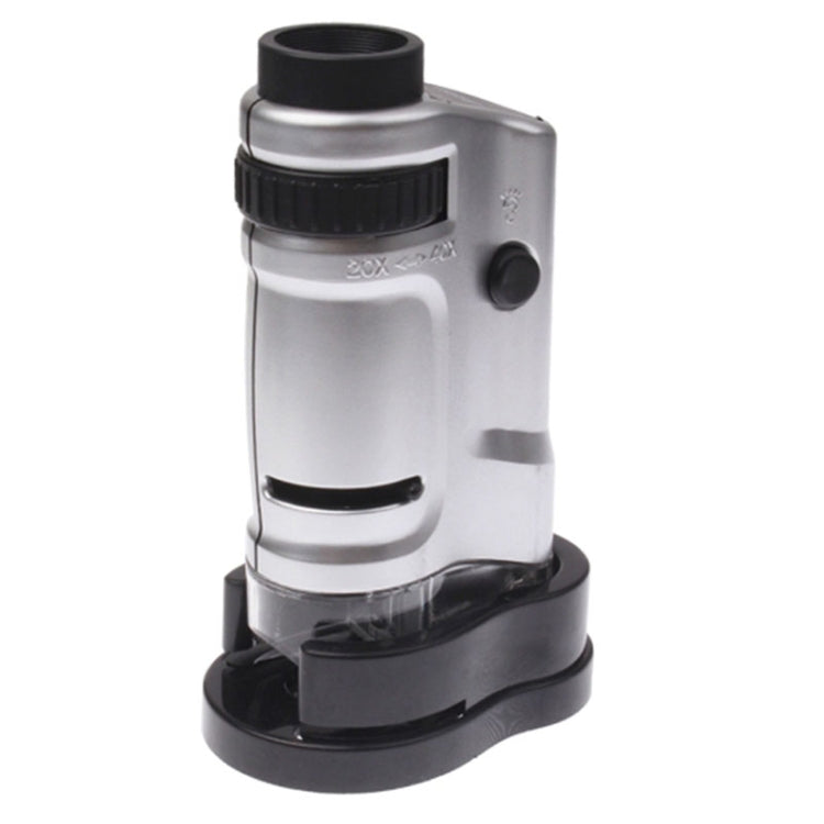 20X - 40X Magnification Zoom Lens Pocket Microscope with LED Light