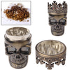 Skull King Style Zinc Alloy Double Layers Herb Tobacco Cigarette Grinder, Bronze