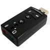 2.1 Channel USB Sound Adapter, Plastic 2.1 Channel Black